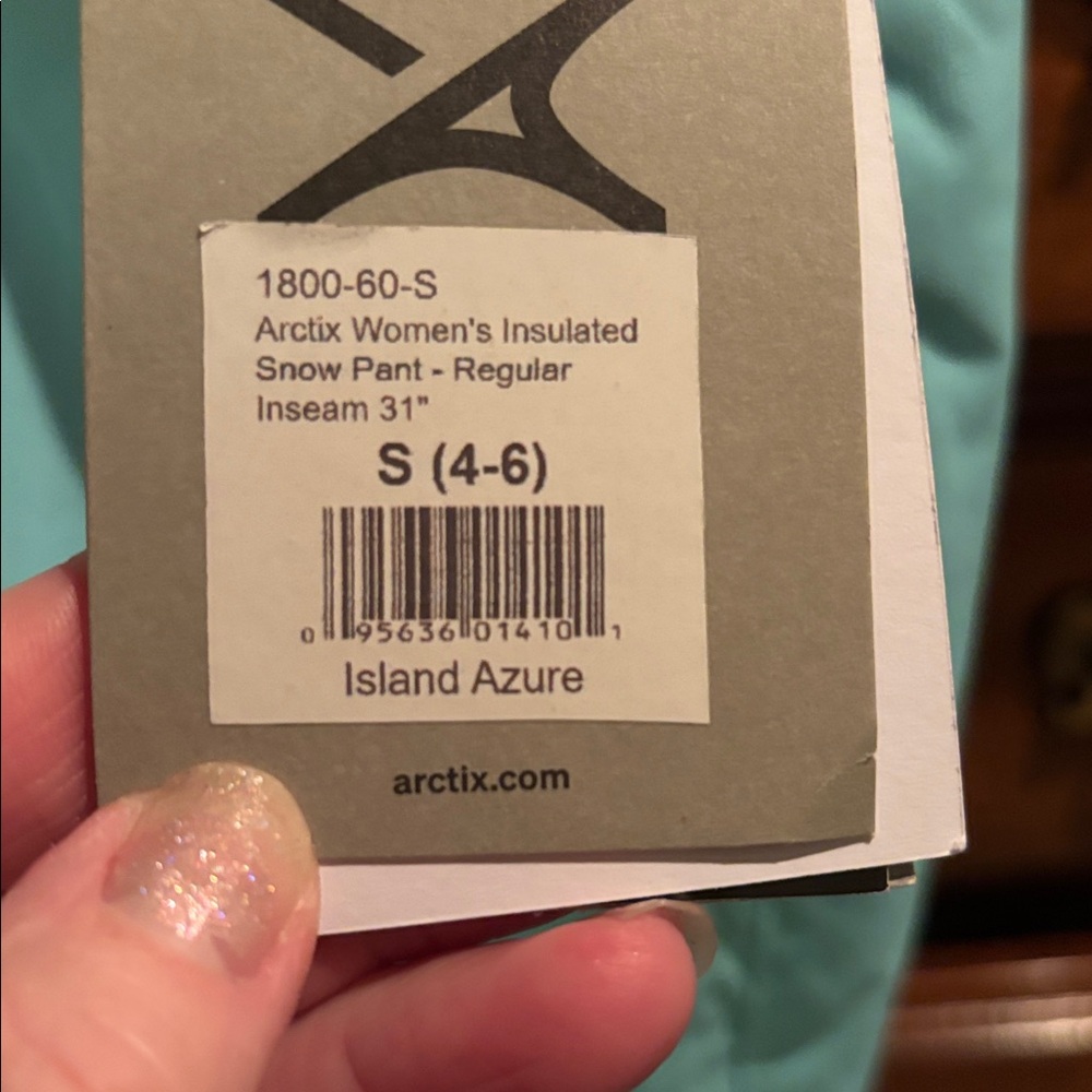 Arctix Teal Insulated Snow Pants - Picture 9 of 12
